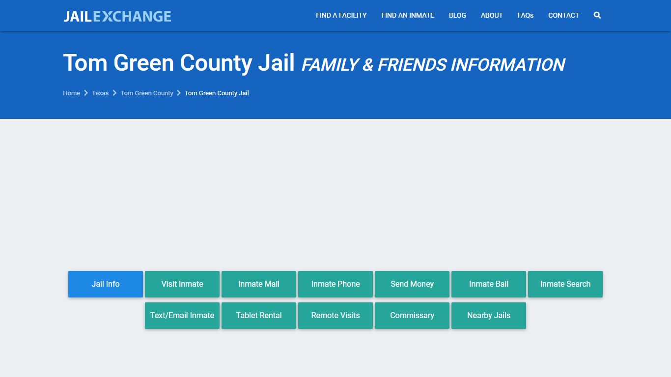 Tom Green County Jail TX | Booking, Visiting, Calls, Phone